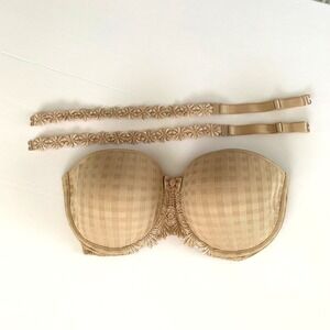 Marie Jo Avero Daisy Padded Underwire Strapless Convertible Bra 30D US UK Nude
